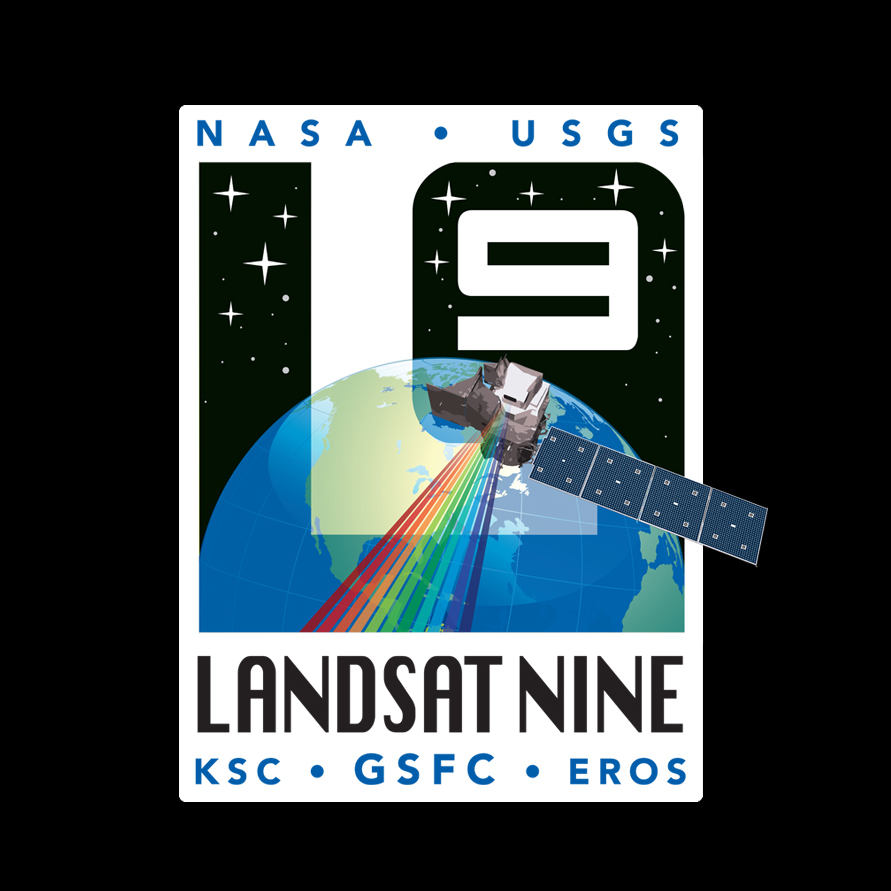 Landsat 9 logo background