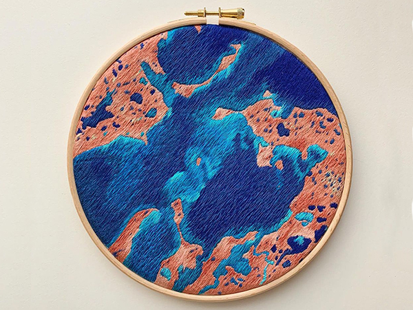 Landsat Embroidery