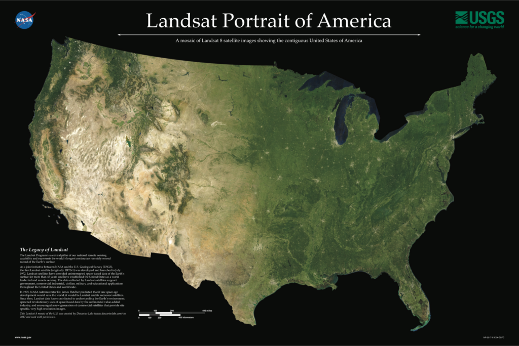 Lands of Landsat front poster