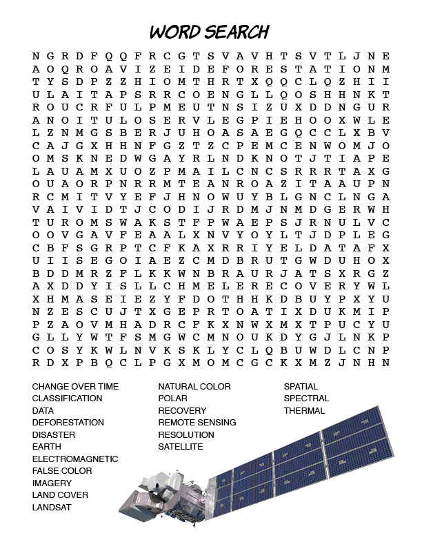 earth science word search