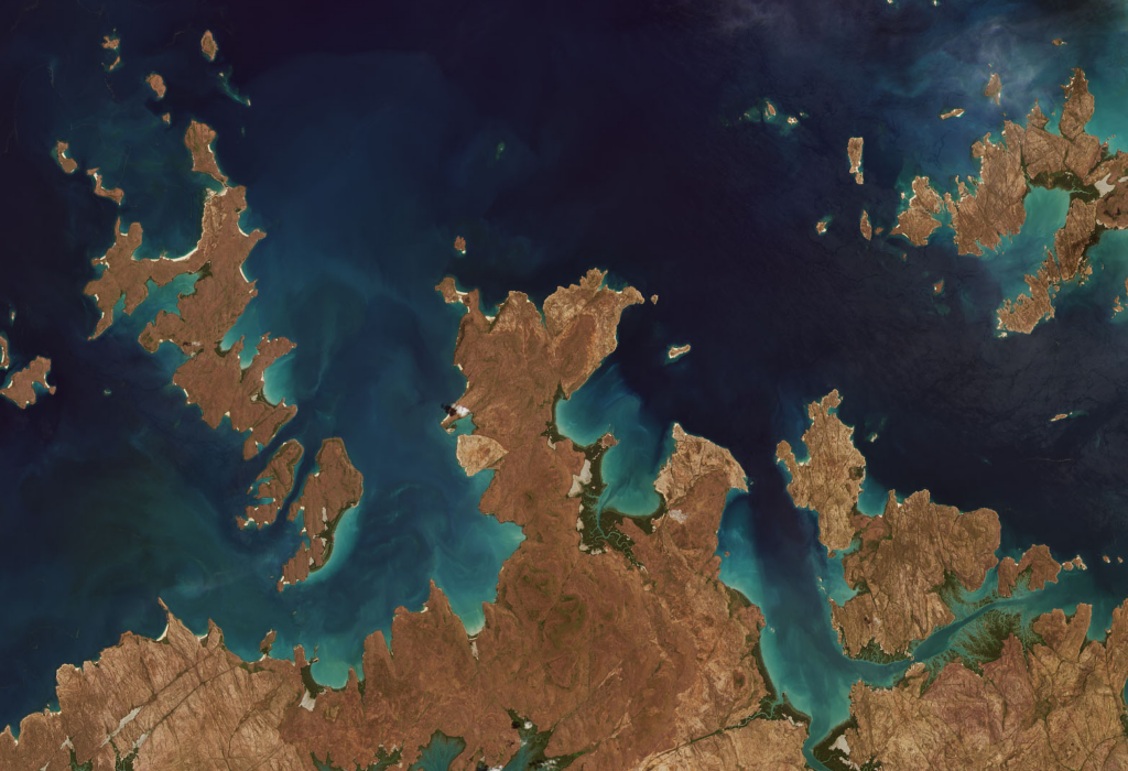Landsat 9 image of the Australian coast captured on Oct. 31, 2021