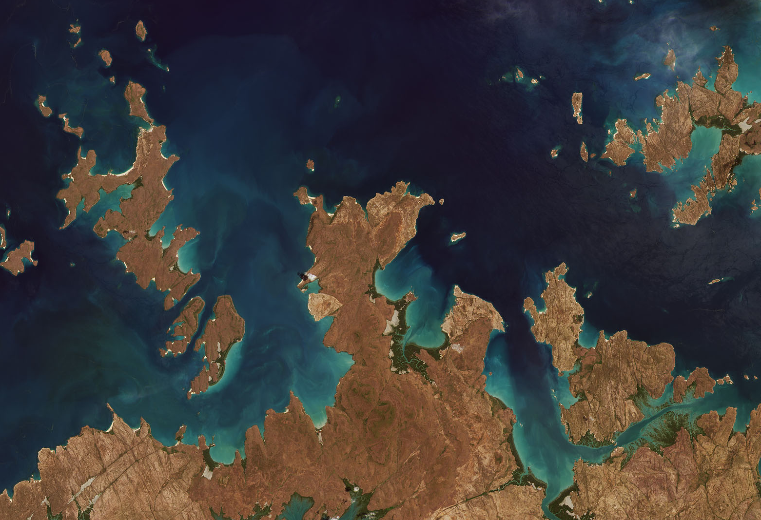 Landsat 9 image of the Australian coast captured on Oct. 31, 2021