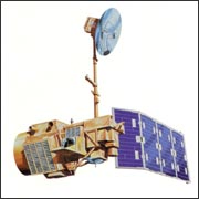 Drawing of Landsat 5 satellite.