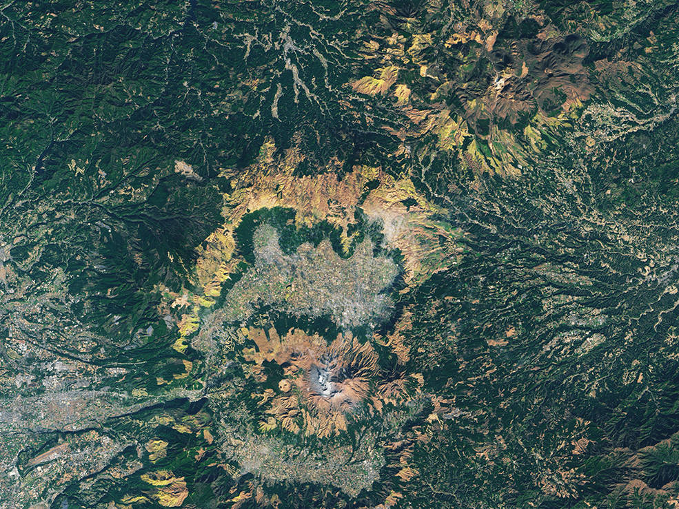 slopes of Mount Aso