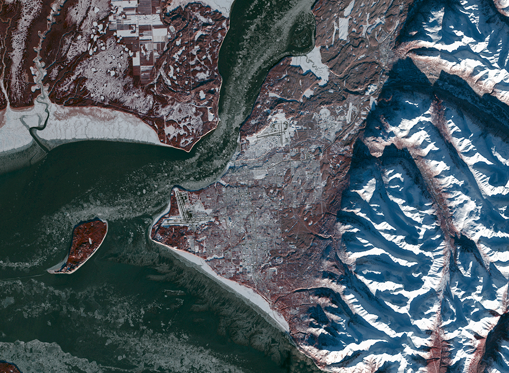Landsat 9 image of Anchorage, AK