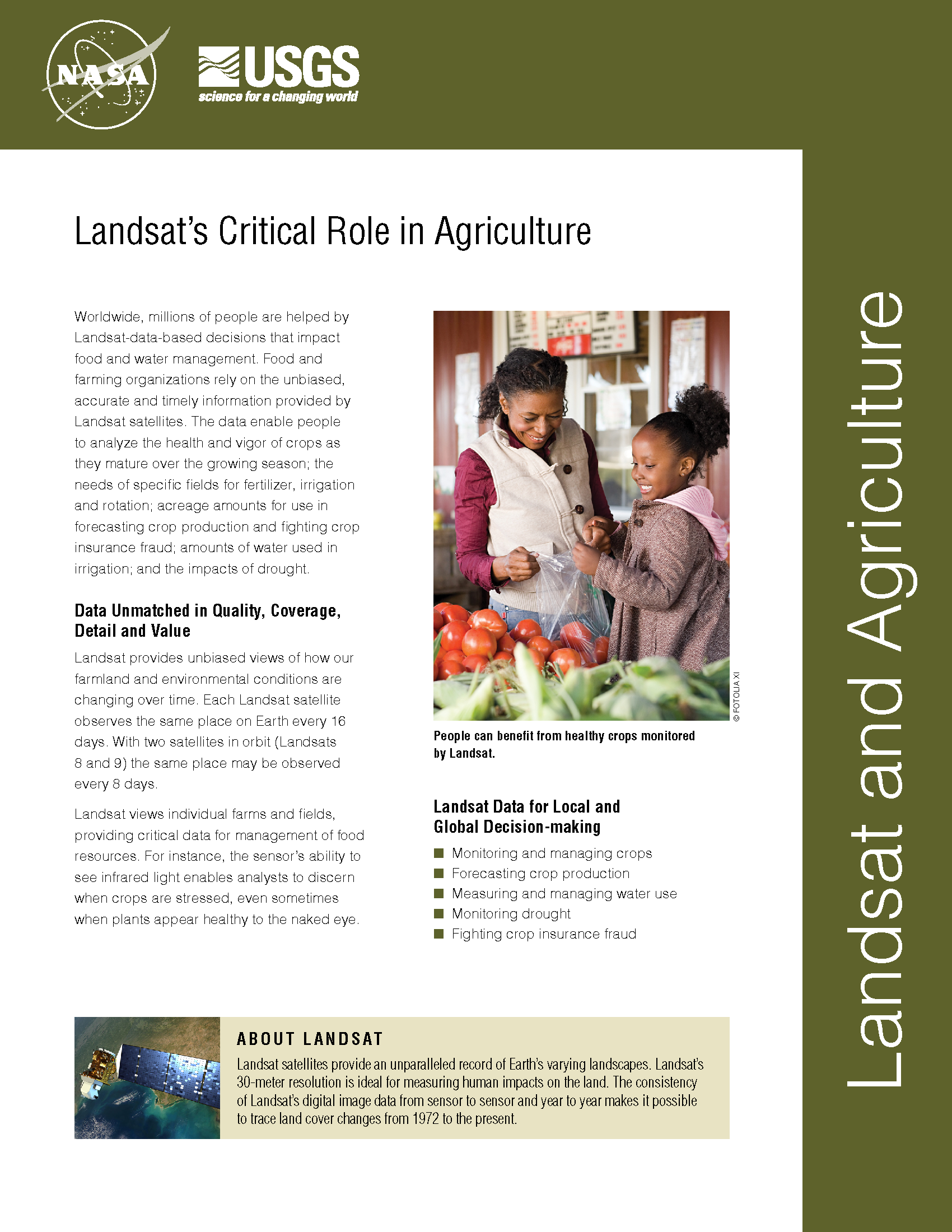 Landsat Factsheet Agriculture front