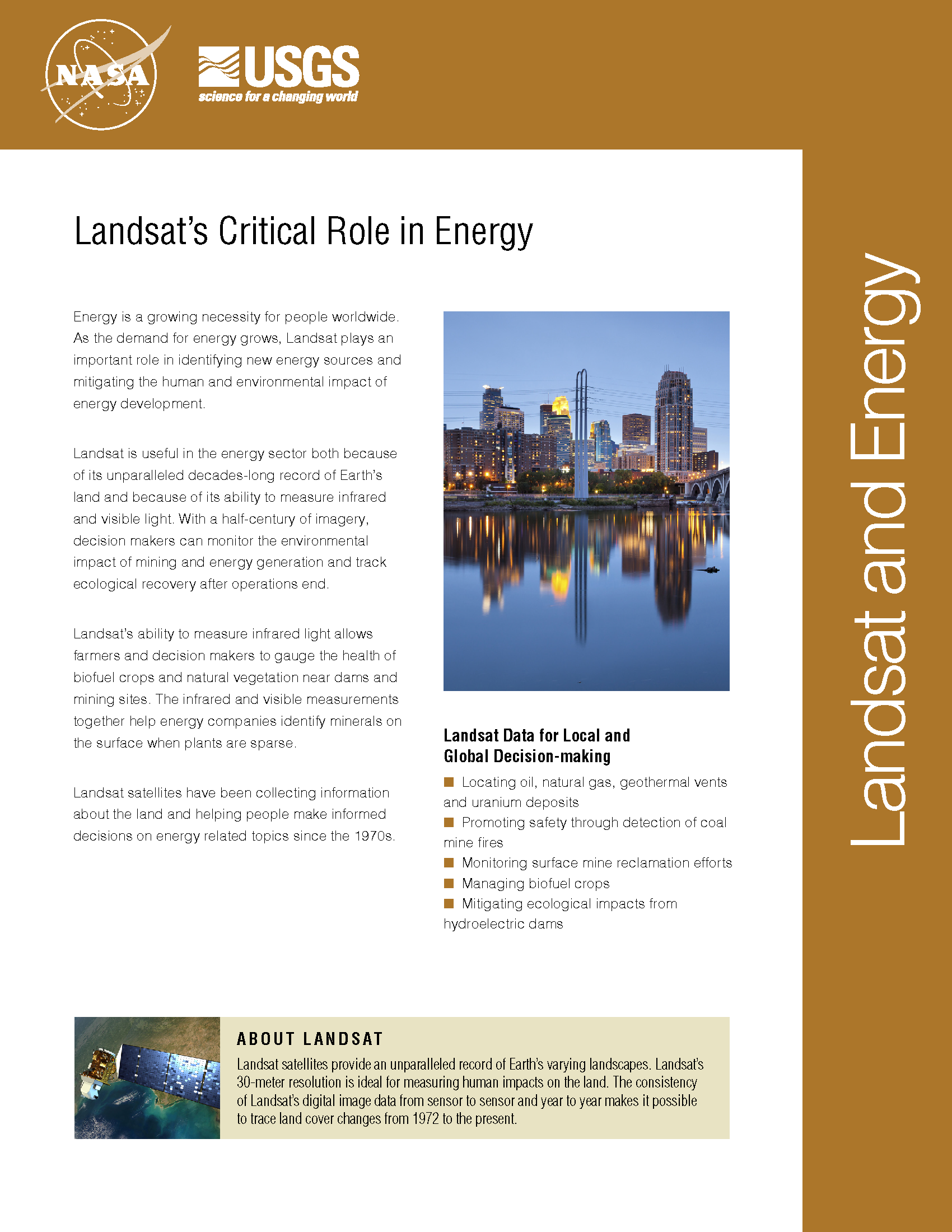 Landsat Factsheet Energy front