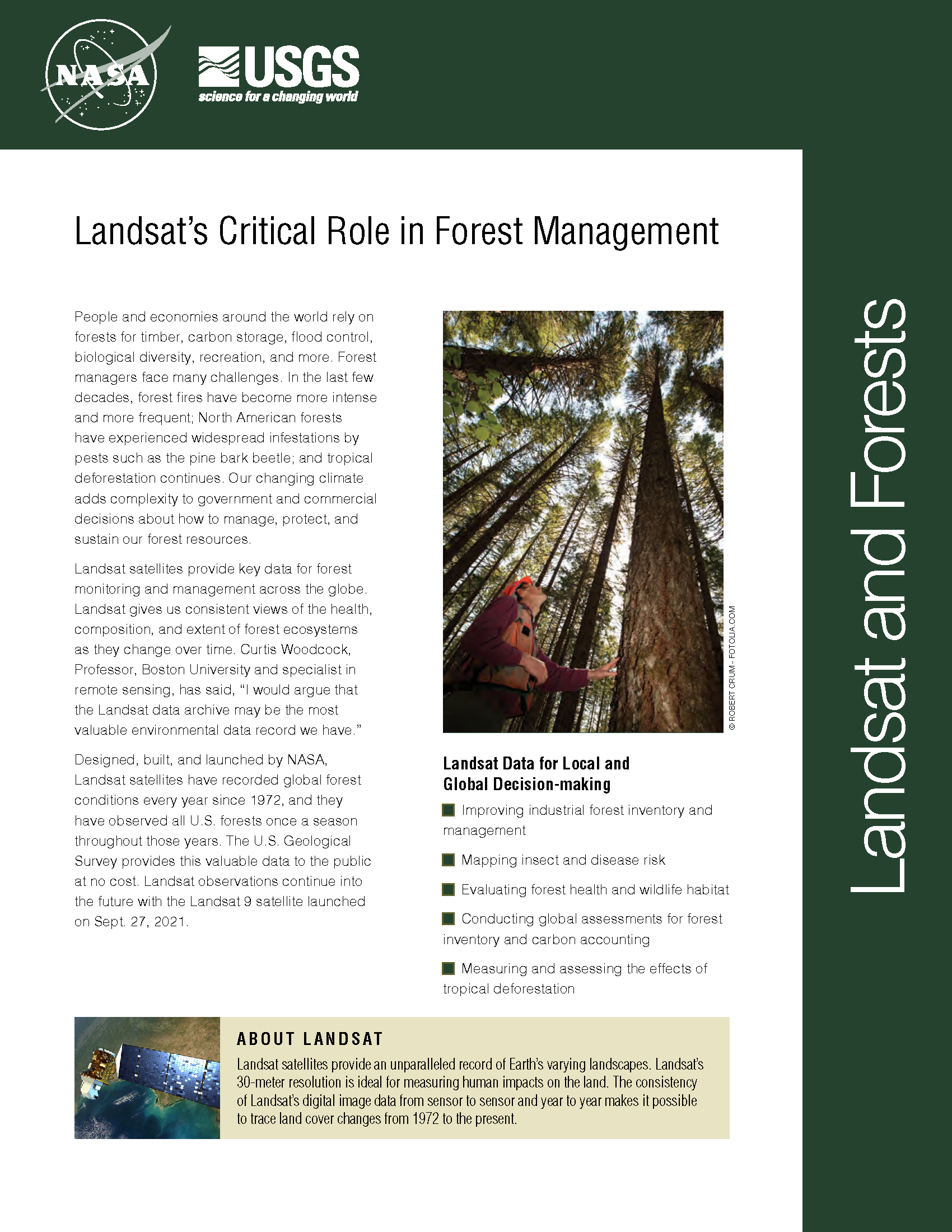 Landsat Factsheet Forests front