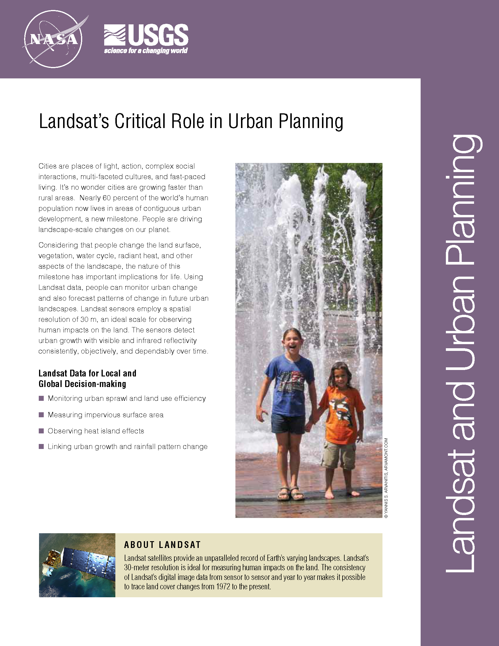 Landsat Factsheet Urban front