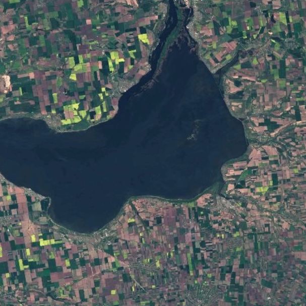 Landsat 9 image of Kakhovka Reservoir in the Ukraine