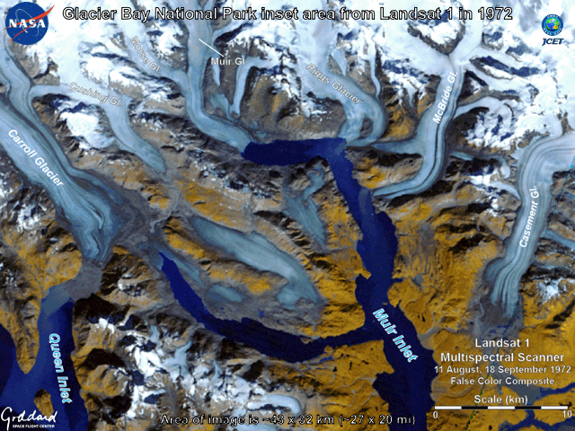 Muir Inlet Landsat time series slides put together by Chris