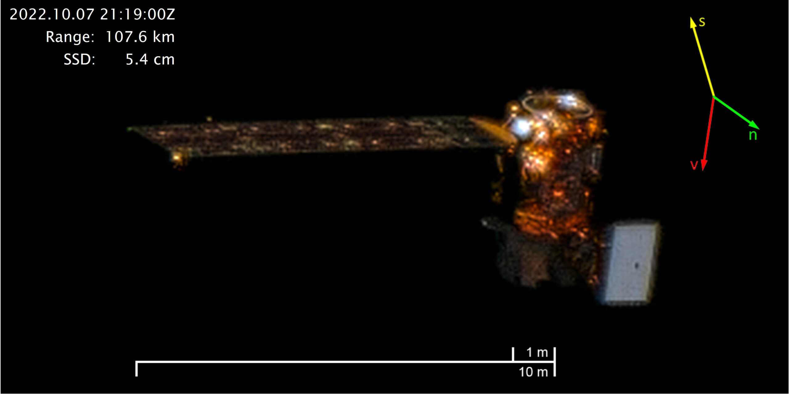 WorldView-3 image of Landsat 8 in orbit.