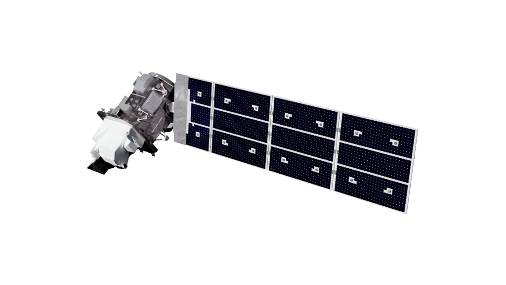 Landsat 9 with a view from the left side of the satellite
