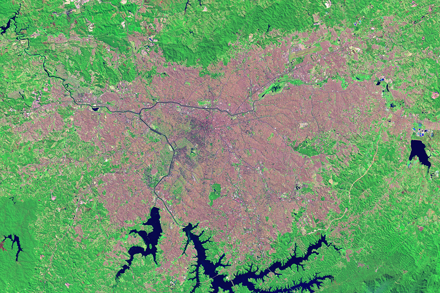 Landsat 8 image of Sao Paulo, Brazil