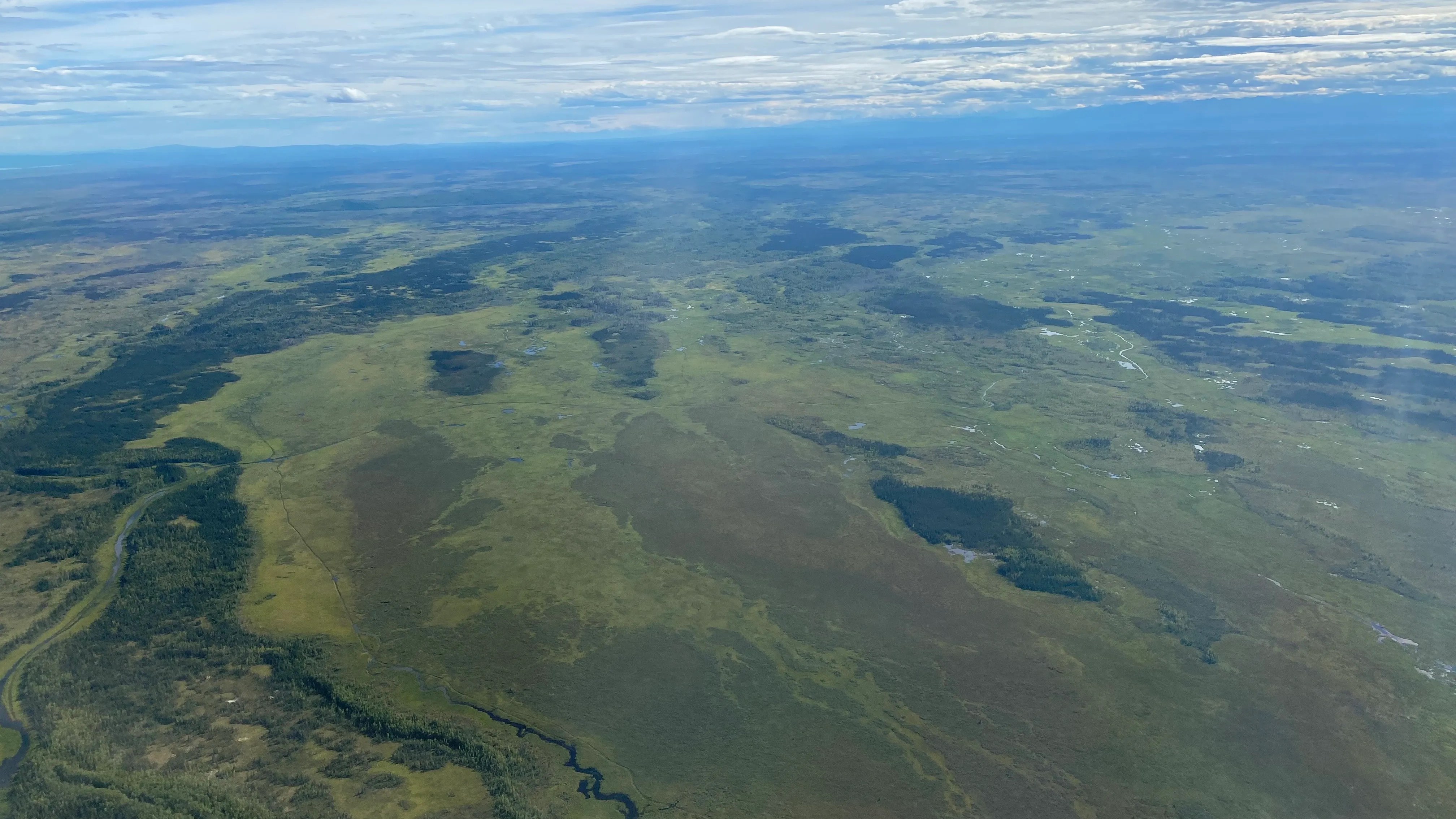 Flight over the boreal landscapes of Fairbanks, Alaska, during the ABoVE field campaign in August 2022. Credit: NASA/Sofie Bates