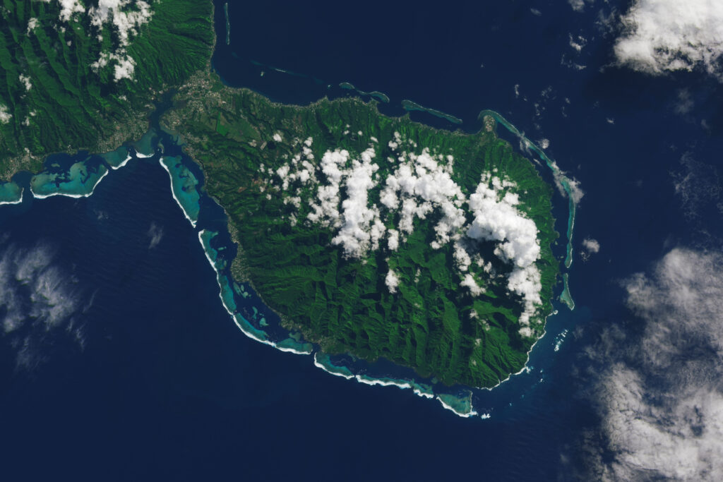 Landsat 9 captured this image of Tahiti, French Polynesia on May 2, 2022. Image Credit: NASA Earth Observatory