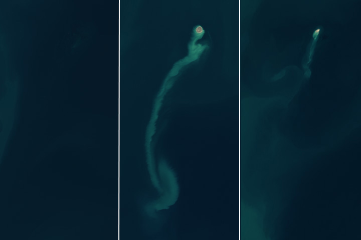 Satellites Spot a “Ghost” Island