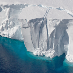 photo of icebergs
