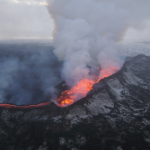 photo of volcanic fissure