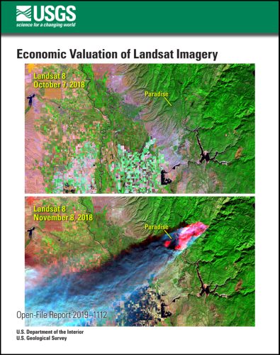 Report cover for Economic Valuation of Landsat Imagery.