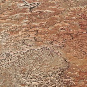 Natural-color Landsat 8 image of Canyonlands National Park in Utah acquired on July 5, 2016. The image was draped over an ASTER-derived global digital elevation model to show the rise and fall of this landscape.